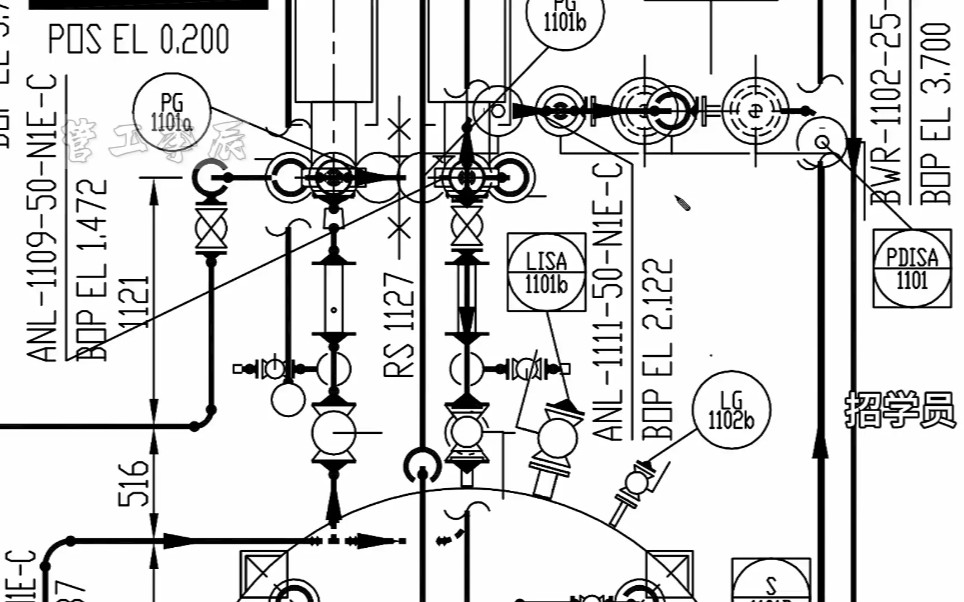 化工管道,管工李辰平面图单线图讲解,简易分析哔哩哔哩bilibili