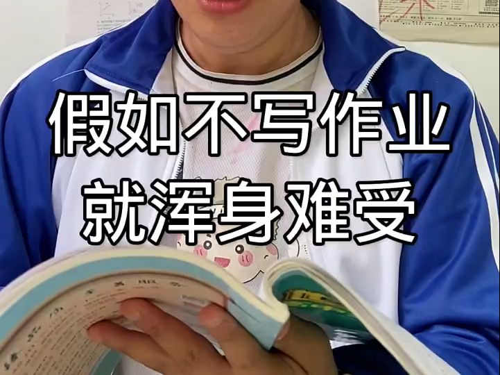 假如不写作业就浑身难受哔哩哔哩bilibili