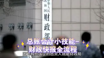 总账会计小技能-财政月度快报全流程