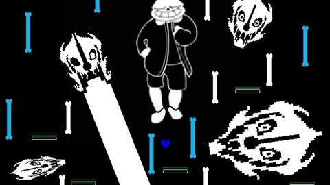 UnderTale Sans Fight Hard Mode]Harry的困难sans完整版通过!_哔哩哔哩bilibili