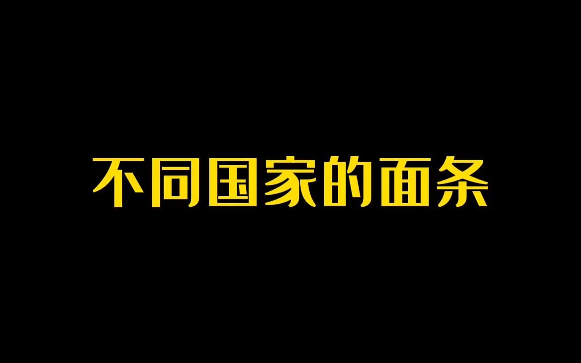 不同国家的面条 中国面条种类繁多 估计一天一个种 半年也不重样哔哩哔哩bilibili