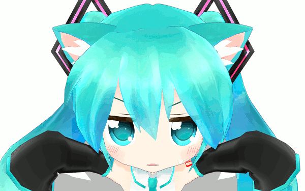 mmd 卖萌手段再升级,猫耳开关 sdmiku版小小的萌萌的