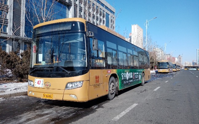 哈尔滨公交车哈尔滨市47路公交车博物馆科技创新城停车场全程第一视角