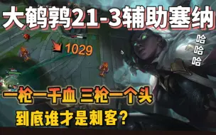 Video herunterladen: 大鹌鹑：21-3辅助塞纳，一枪千血，三枪一个头，到底谁是刺客？