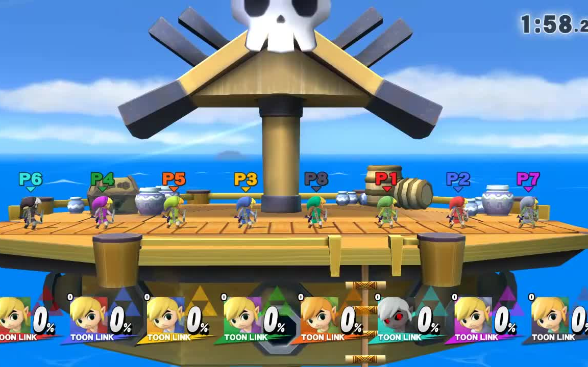 任天堂大乱斗 - 猫眼林克群体舞