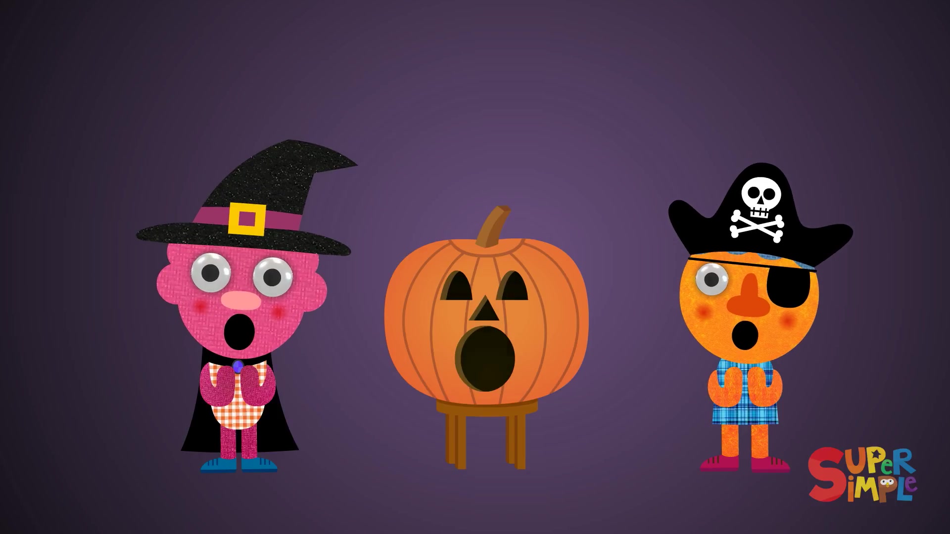 [图]Puedes Hacer Una Cara Feliz Canciones Infantiles de Halloween Super Simple Espa