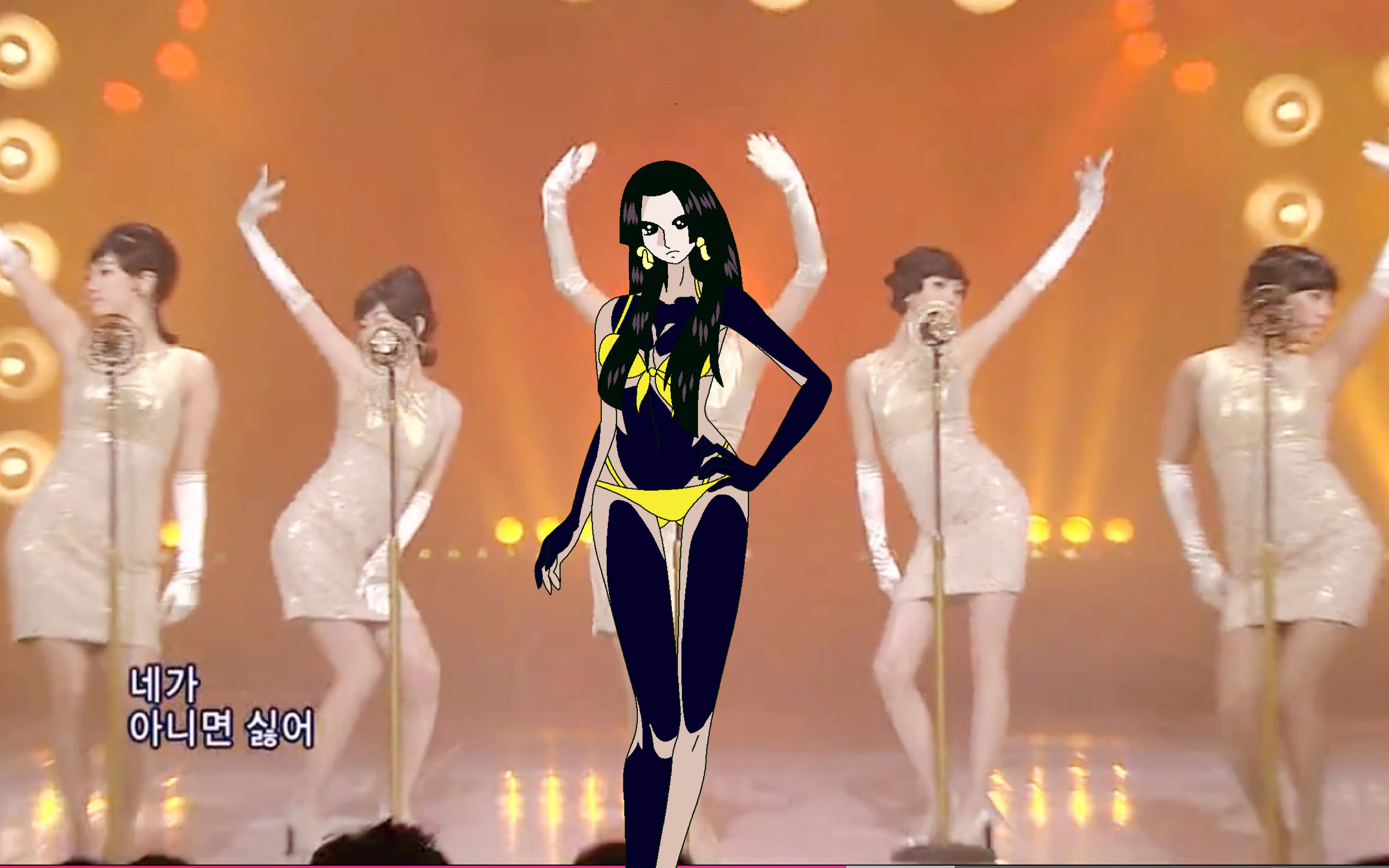 (航海王)女帝汉库克又从二次元跑去大型舞台跟偶像唱跳nobody