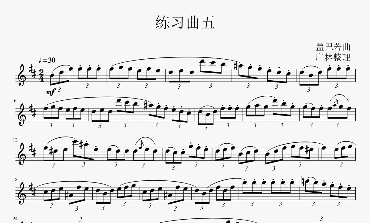 [图]四级练习曲五课件