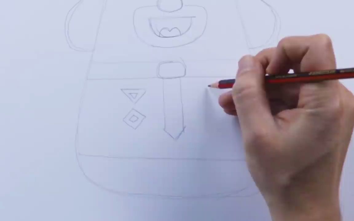 [图]Learn how to draw Duggee - Hey Duggee（阿奇幼幼园 嗨！道奇）