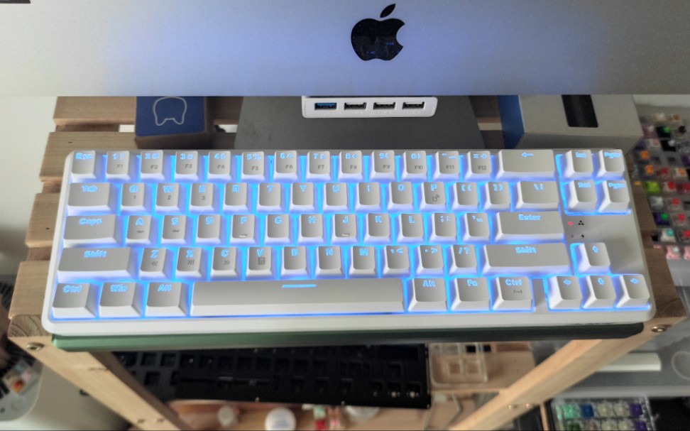 100出头的68键盘黑爵k680t蓝牙机械键盘开箱体验