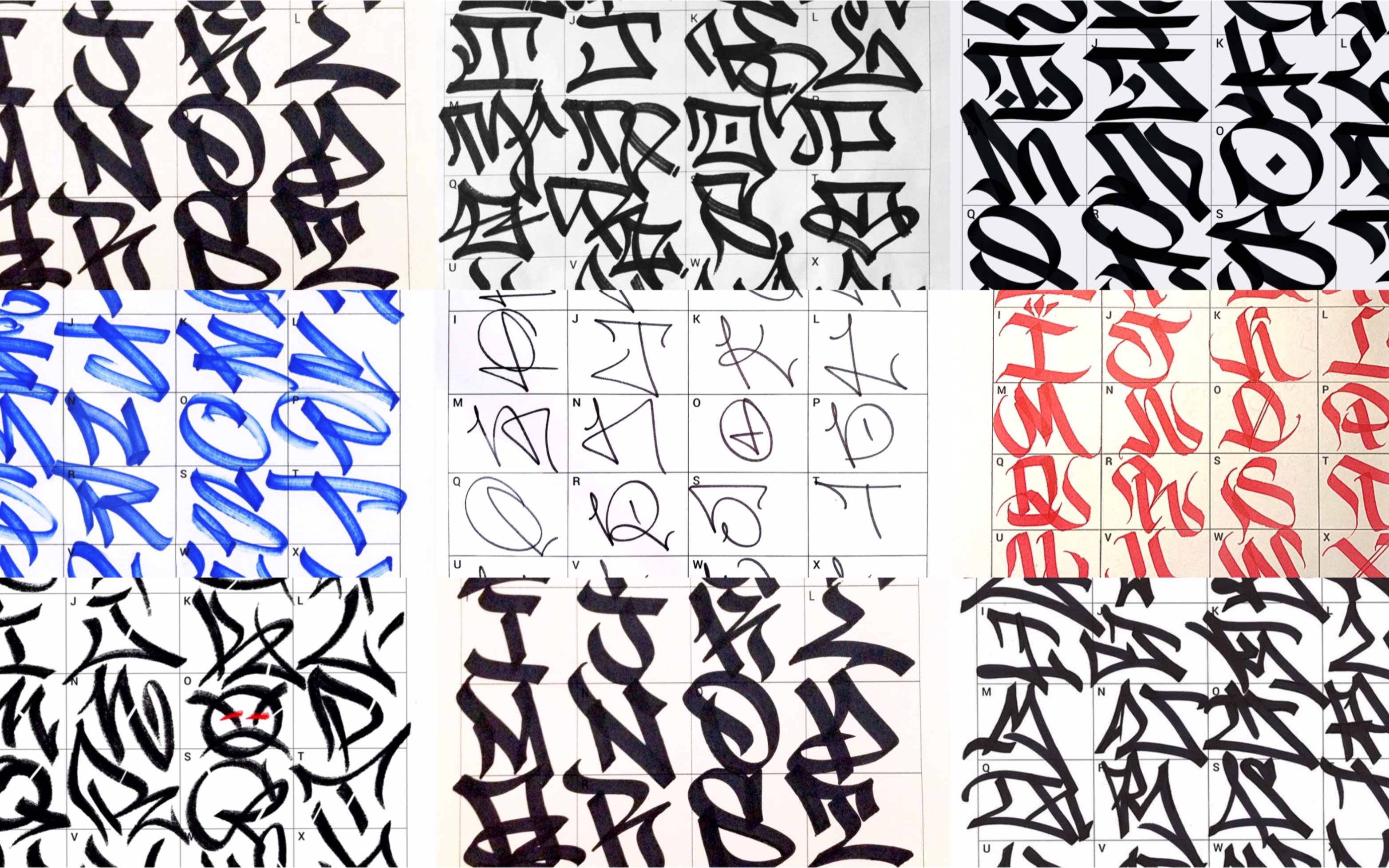 share ‖ 11个辨识度较高适合新写手参考的handstyle字母表