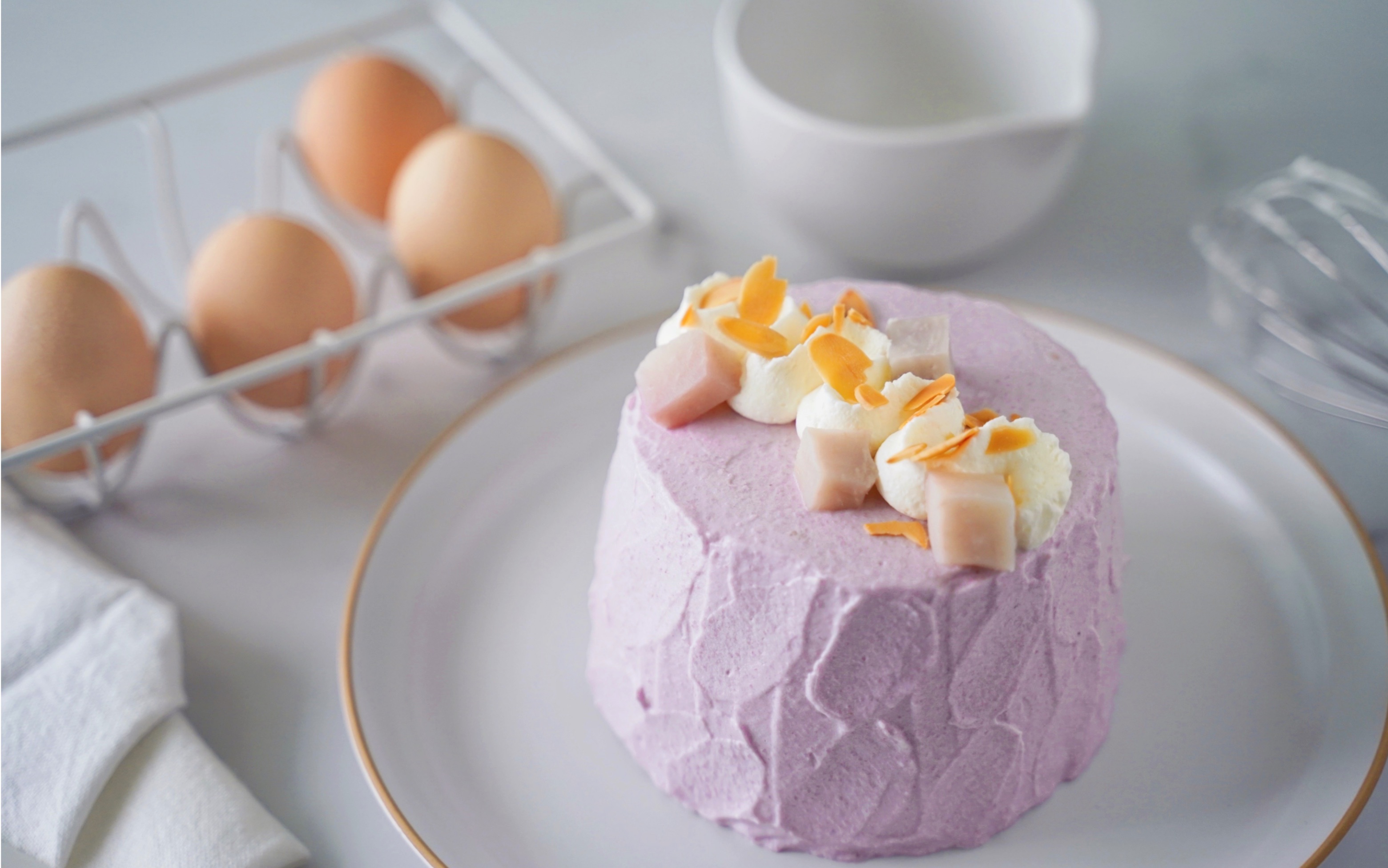 芋泥爆浆流心蛋糕,喜茶同款,在家轻松复刻吧