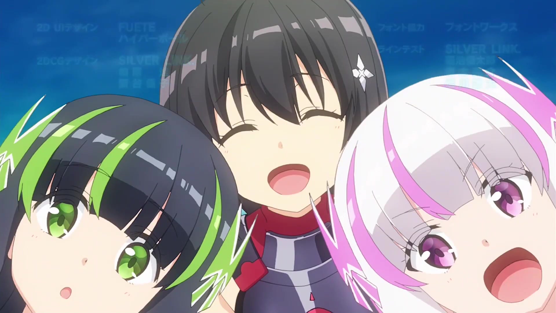 因为太怕痛就全点防御力了(盾娘)ed 60帧ai补帧