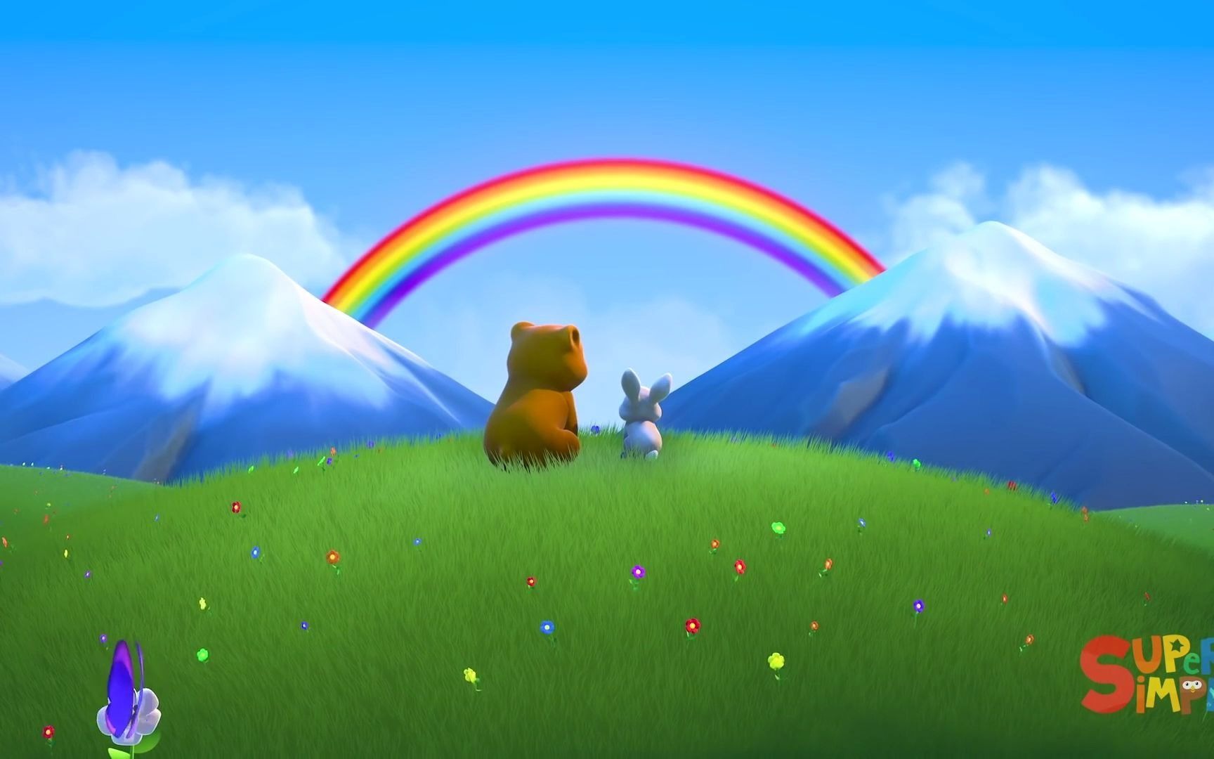 【中英字幕】彩虹之歌《the rainbow song》儿童启蒙英语_哔哩哔哩