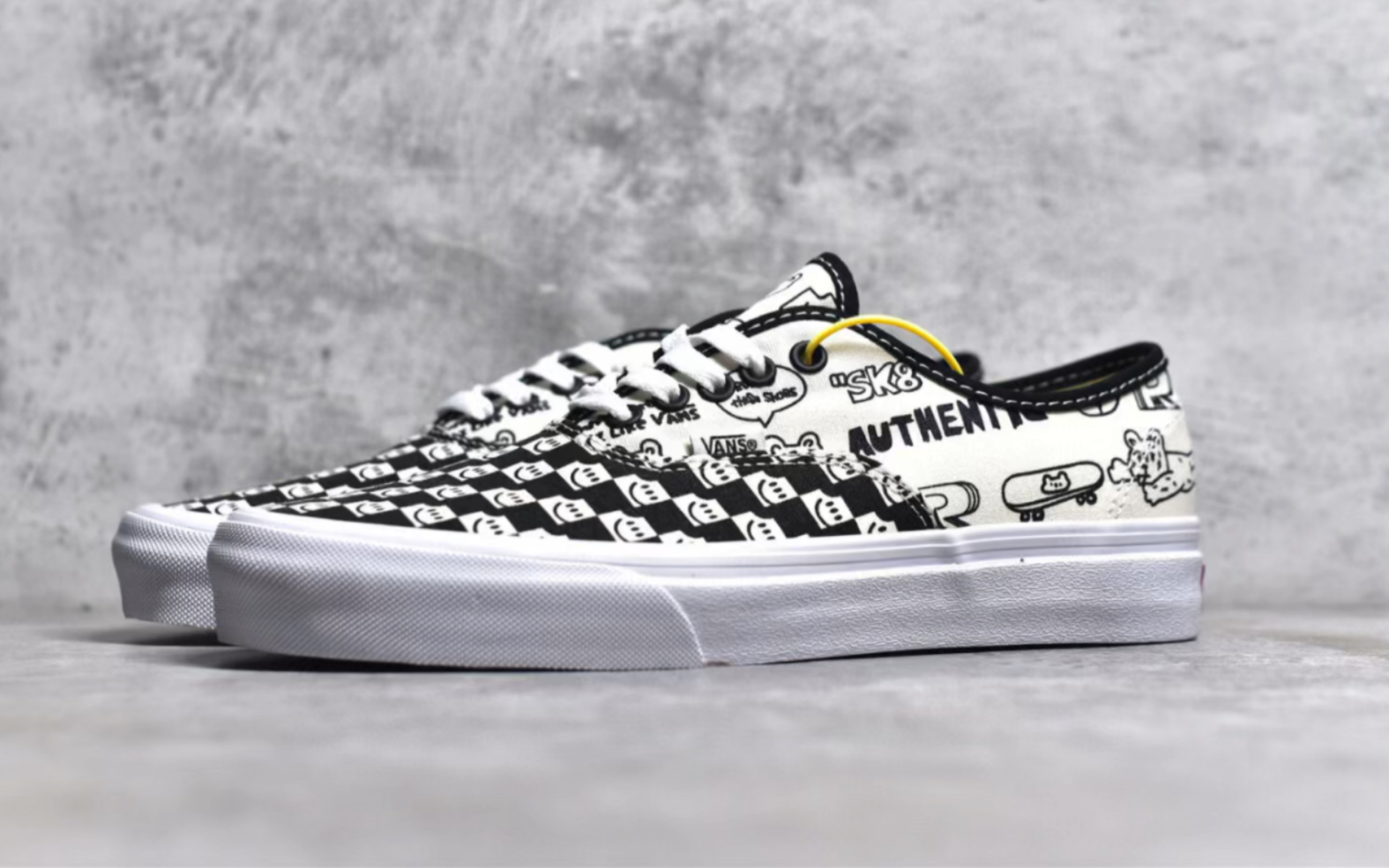 萬斯聯名 otw nuttsh x vans authentic 動物印花復古帆布鞋