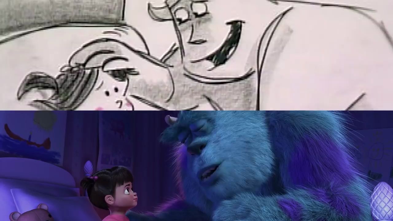 [图]【分镜与动画】皮克斯怪物电力公司ulley and Boo’s Goodbye From Monsters, Inc.