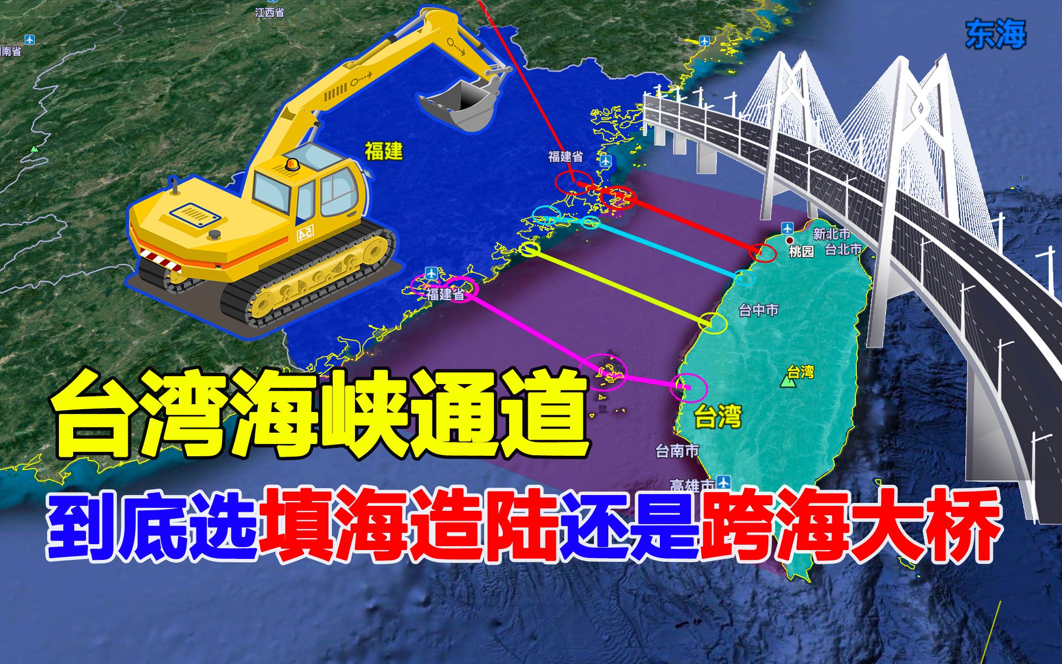 台湾海峡填海工程图图片