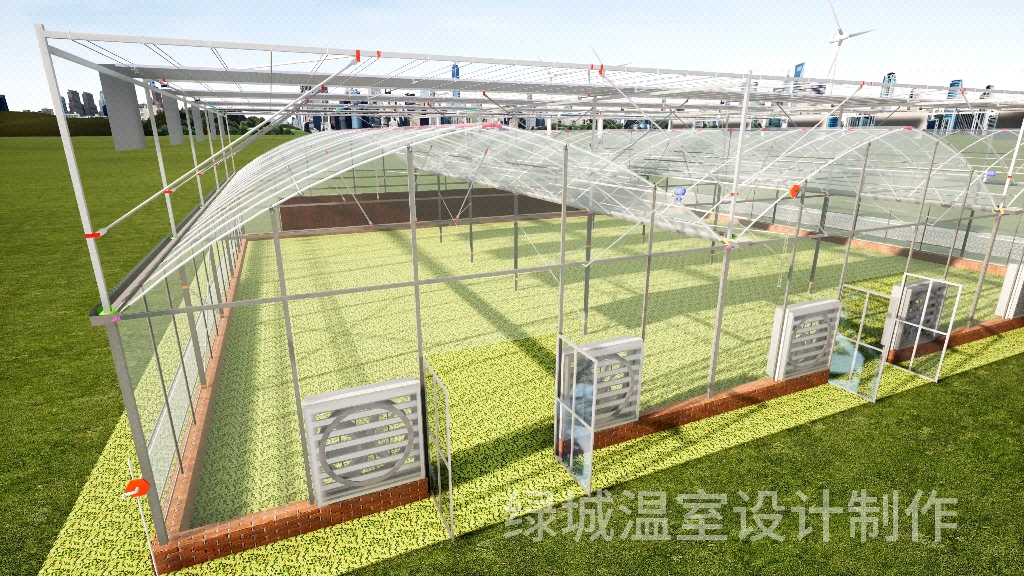 连栋大棚效果图温室大棚