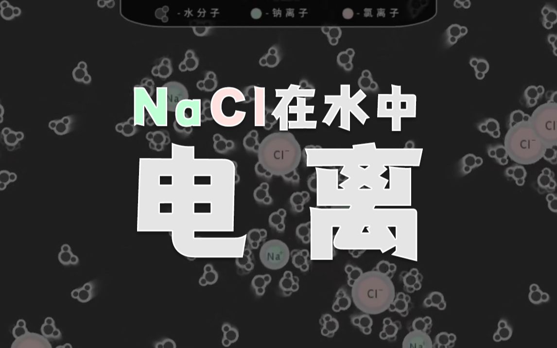 [图]NaCl在水中的电离