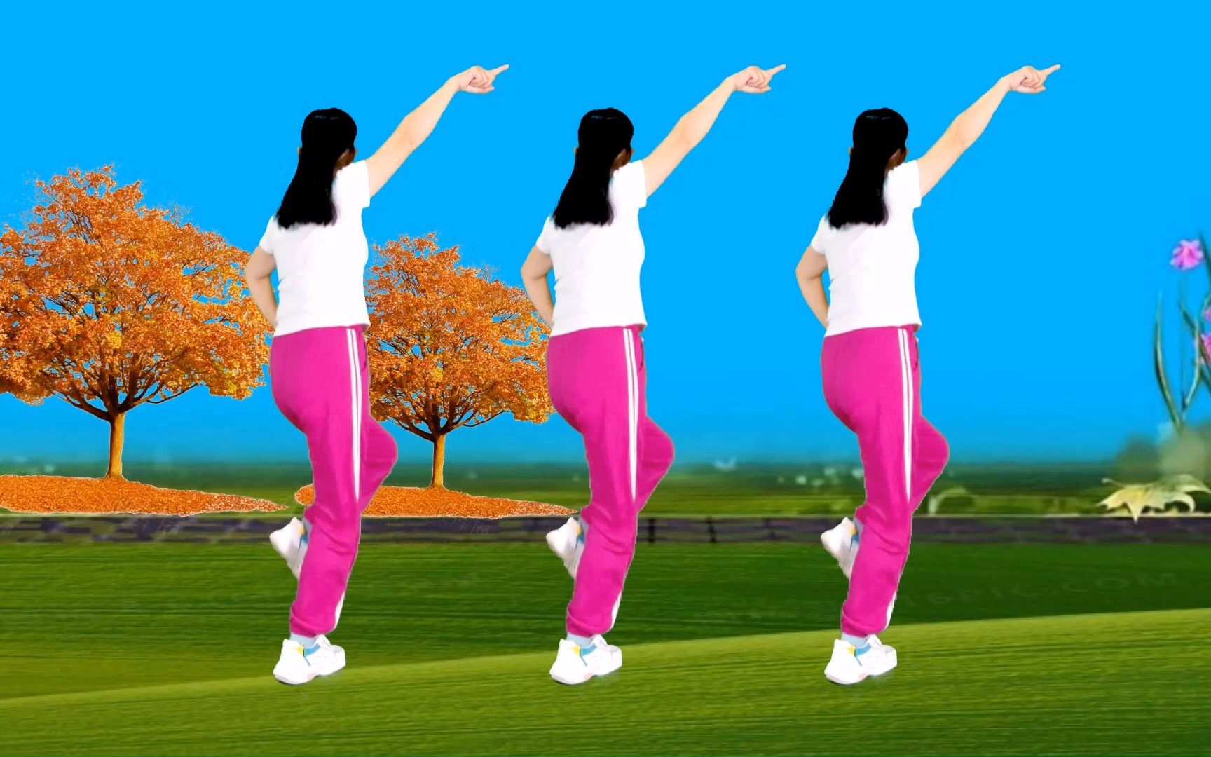 64步广场舞《晚秋》动感时尚