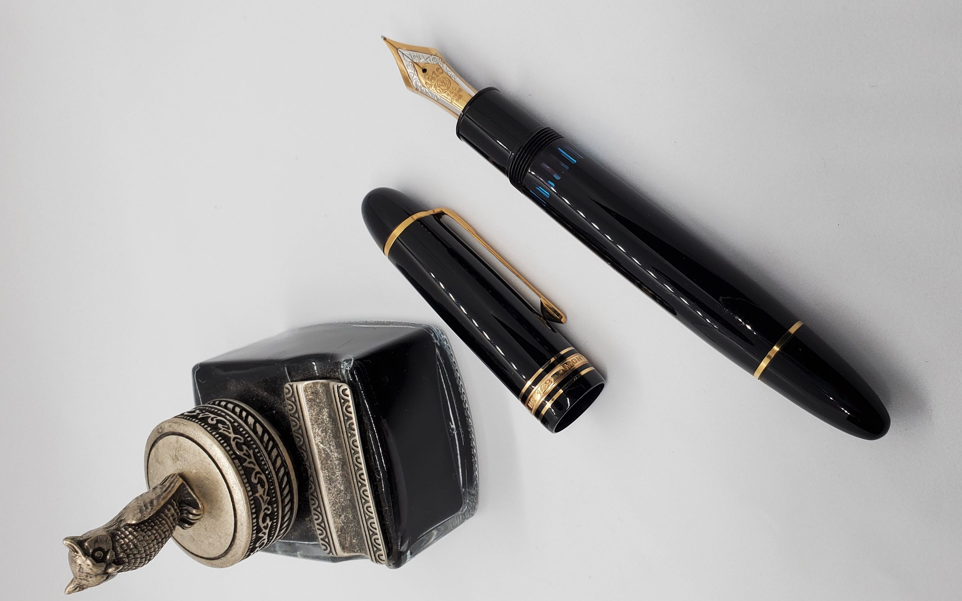 叶七玩笔万宝龙149中黄14c男人的钢笔