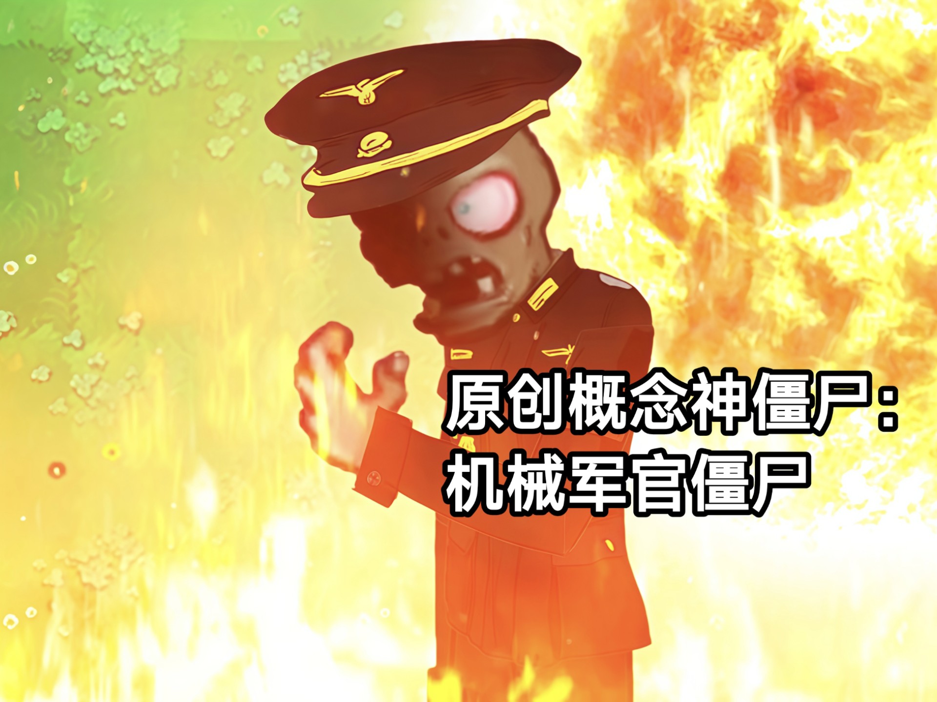 pvz原创概念神：机械军官僵尸