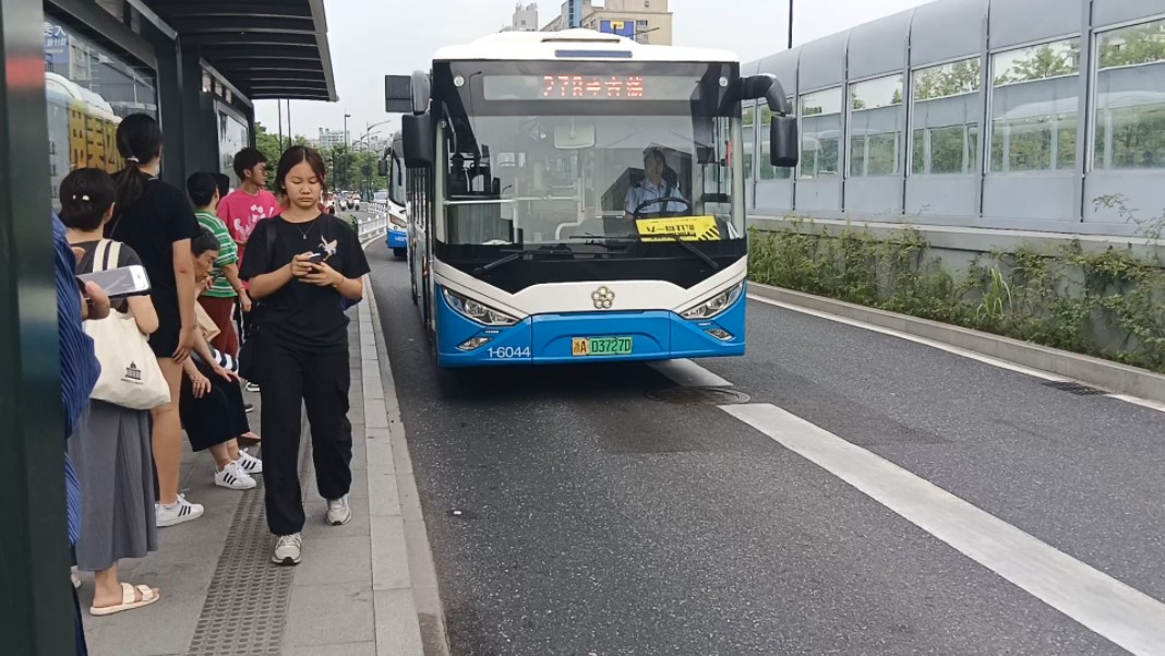 杭州公交278路 gtq6121bevb30 1-6044 & 杭州公交15路 swb6121ev60 1