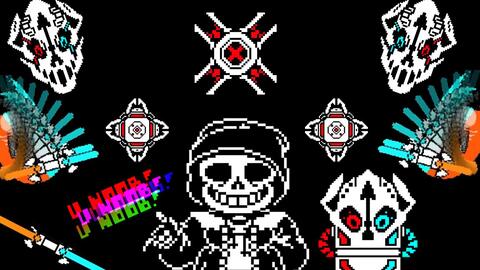 Hard Mode Sans】战斗第一、二阶段FDY重制版通过! ! !