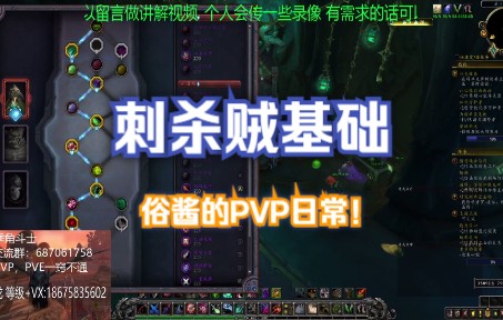 魔兽世界9.2PVP 刺杀贼基础教学魔兽世界第一视角