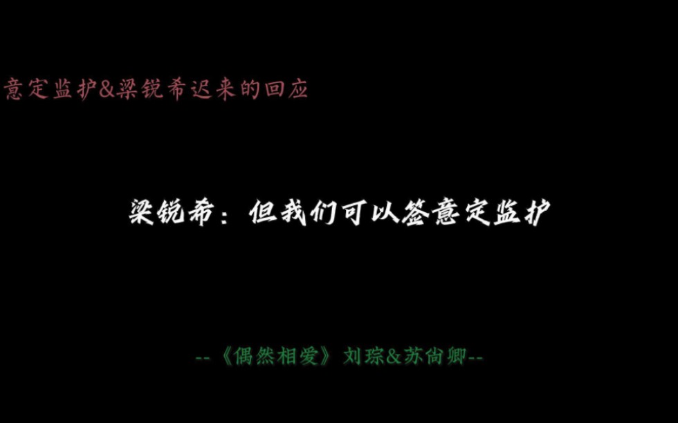 签意定监护了!“法无明文禁止为合法,我许你爱我合法.”【偶然相爱】哔哩哔哩bilibili