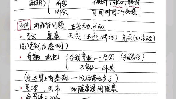 针灸手写笔记86