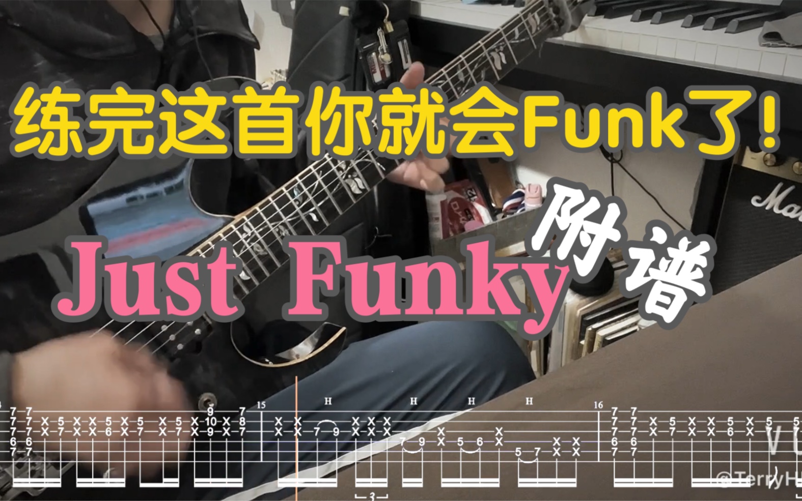 [图]【電吉他】練完這首你就會Funky了！｜Just Funky - Tomo fajita｜附譜