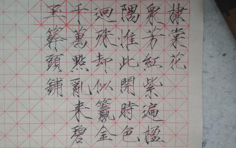 【宋徽宗瘦金体】棣棠花通临