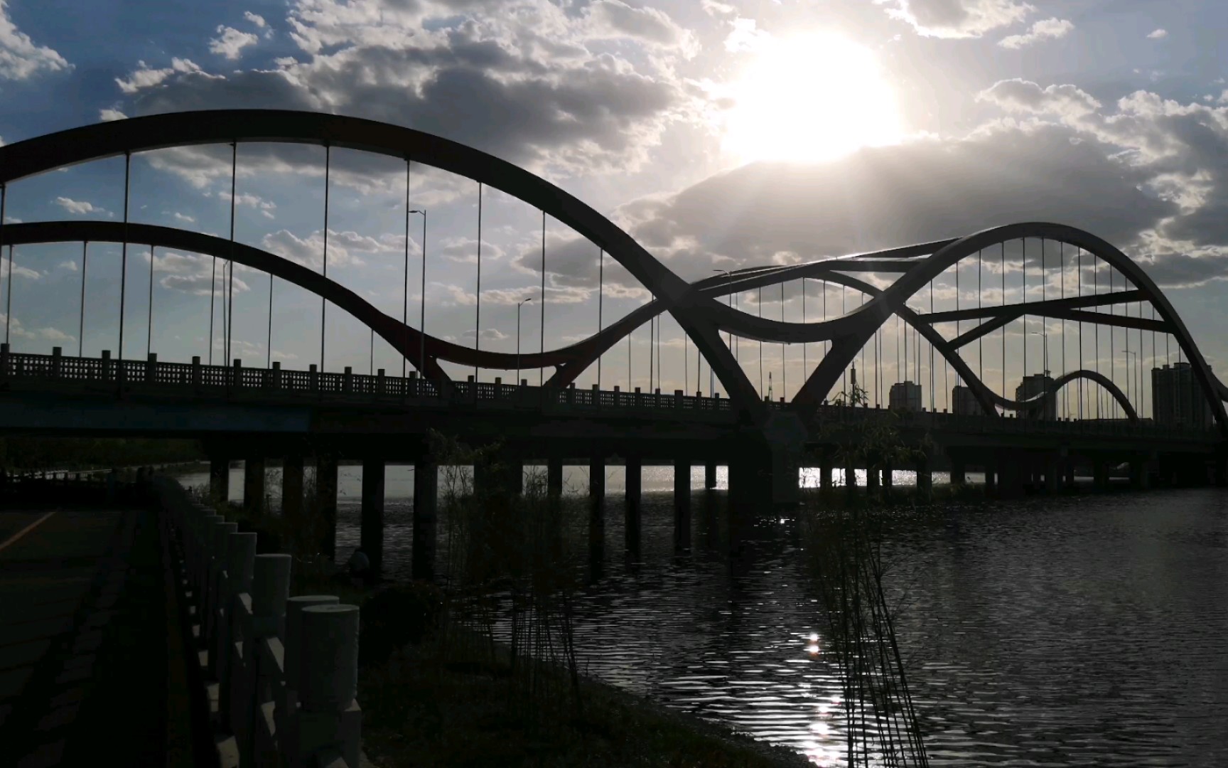 延时摄影《淇河大桥》