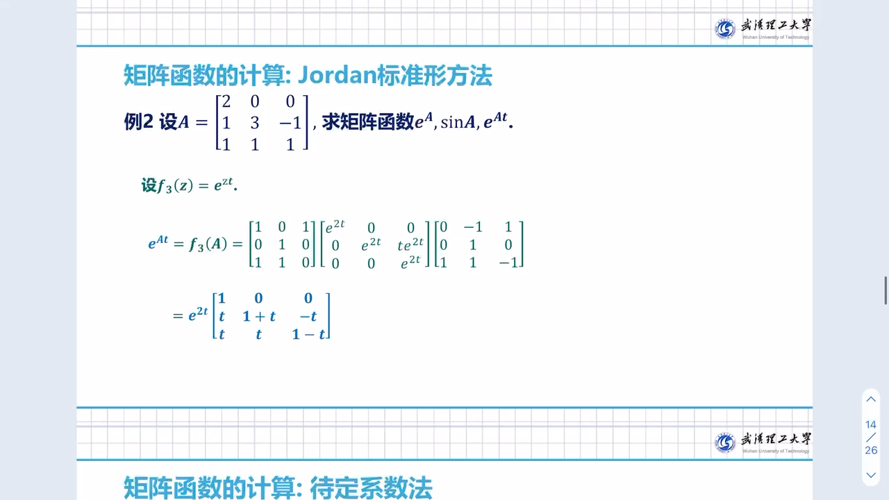 矩阵函数及计算 自看哔哩哔哩bilibili