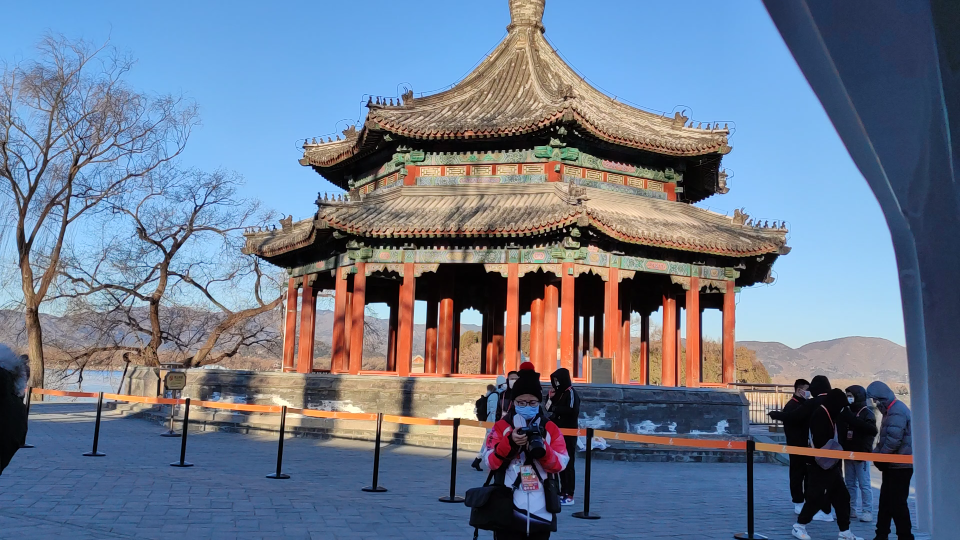 颐和园新建宫门→界湖桥路口前方展望pov