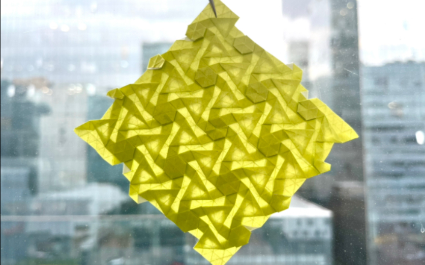 【折纸教程】六边形镶嵌风车