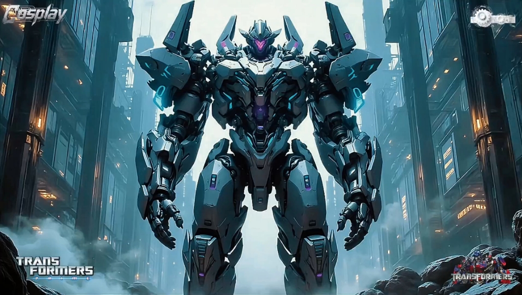 当巨型机甲降临未来都市!这压迫感直接拉满!