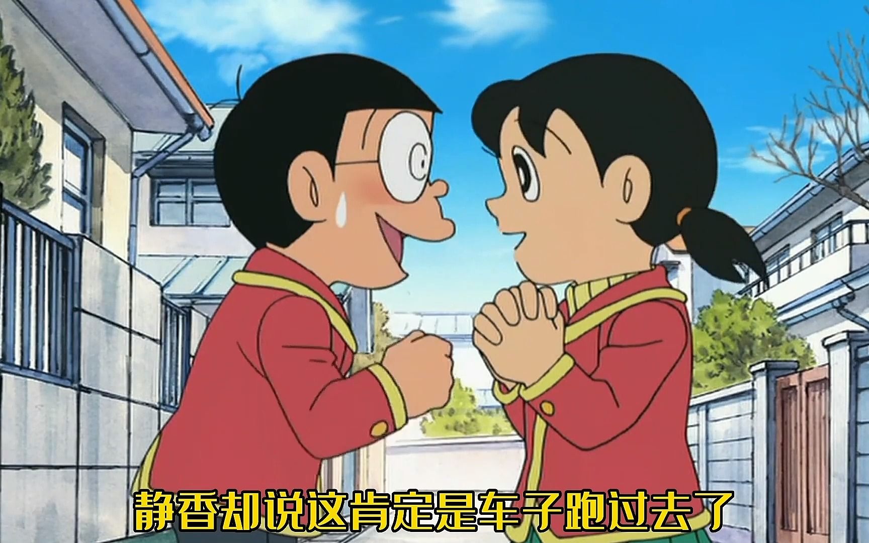 哆啦a梦:大雄穿上夸张外套,静香竟然当众结衣