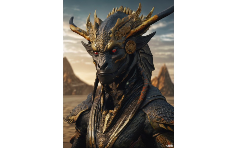 ai绘图 鬼吹灯 南海归墟 黑鳞鲛人 混合过程中也有些意外错误,但觉得