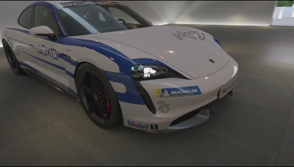 中国保时捷赛车电竞挑战赛 涂装taycan turbo s 保时捷75周年特别版