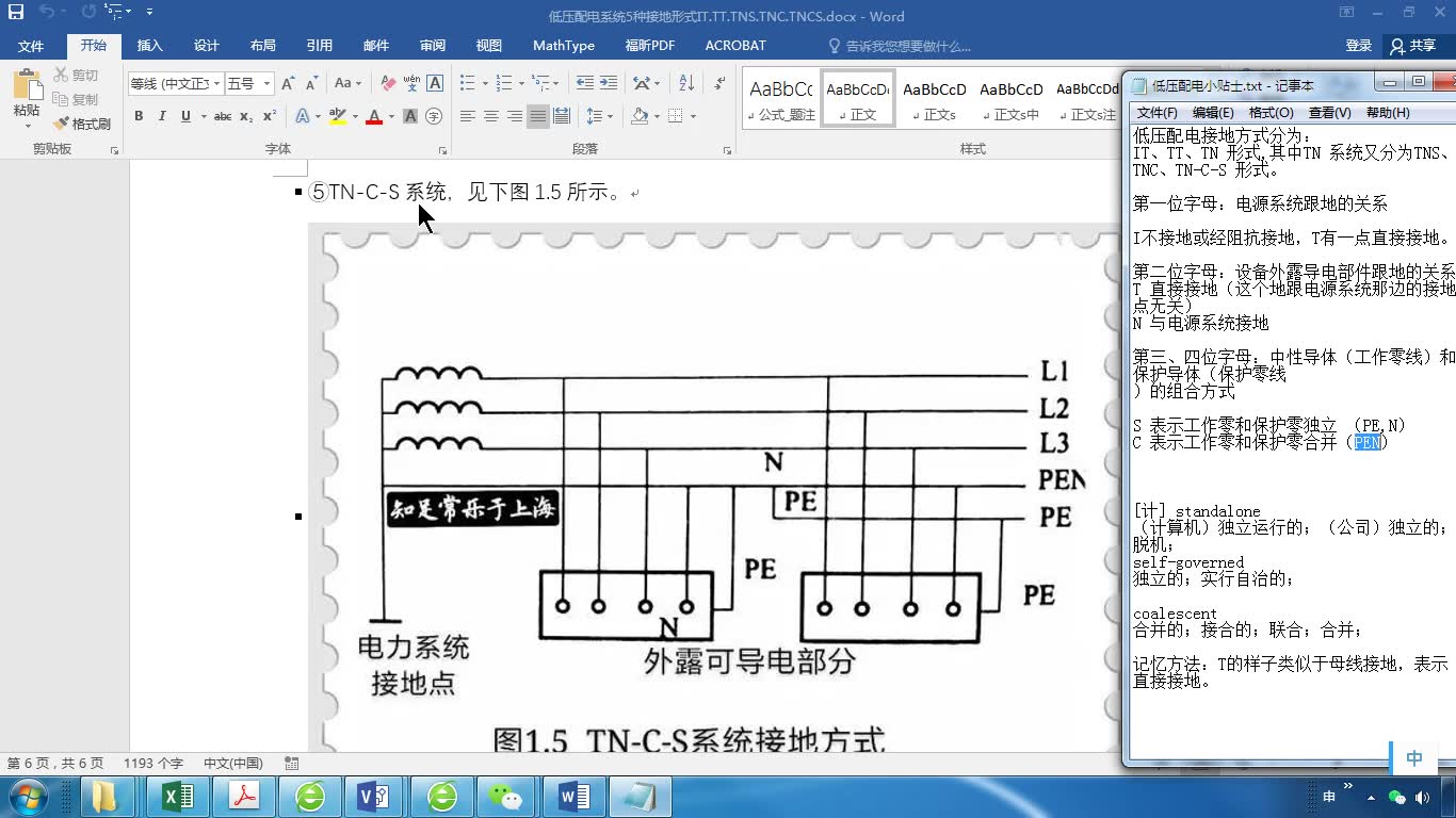 5.TNCS系统(T电源接地 N负载接电源地,有NPE线,靠近电源则NPE合并,靠近负载侧N,PE独立)哔哩哔哩bilibili