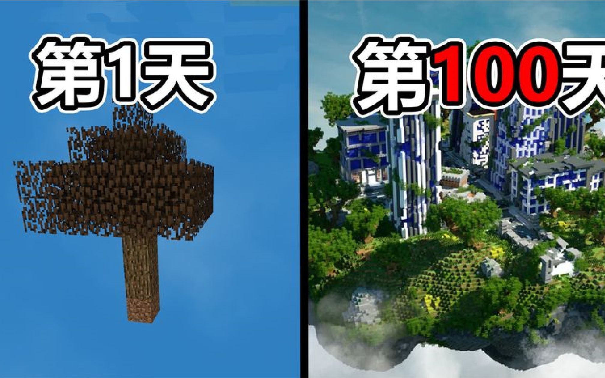 [图]我的世界：空岛生存100天！