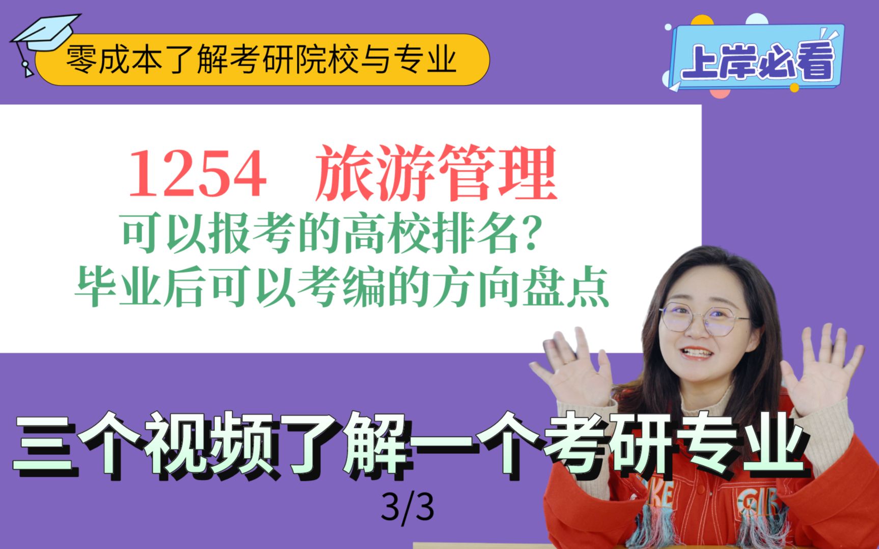 管理学下的旅游管理专业可以报考哪些院校,毕业后找什么样的工作哔哩哔哩bilibili