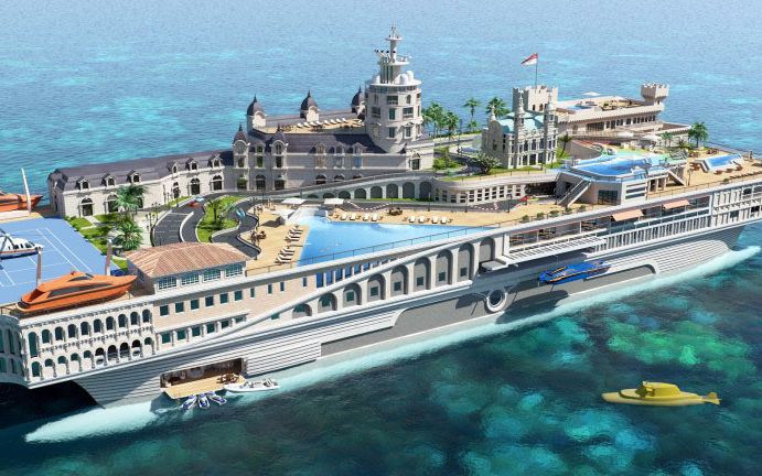 一座可以移动的海上城市造价72亿住一晚要花多少钱