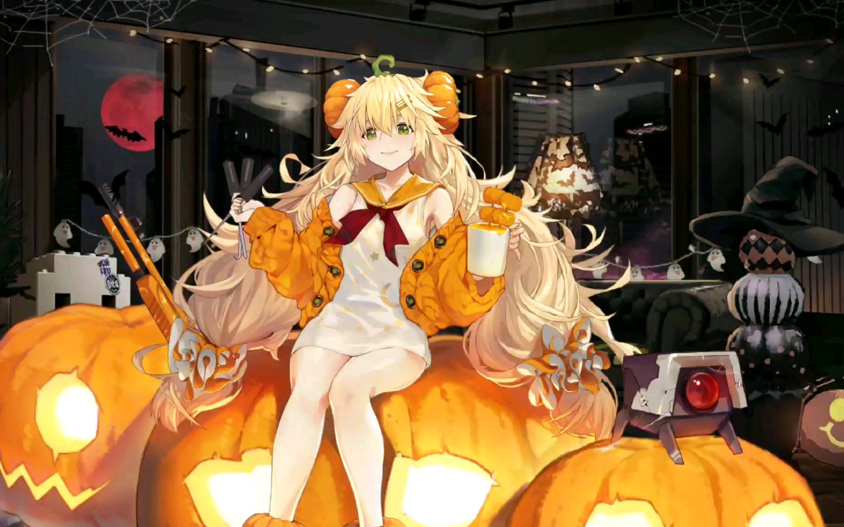 8 南瓜串串 live2d_哔哩哔哩 (゜-゜)つロ 干杯~-bilibili