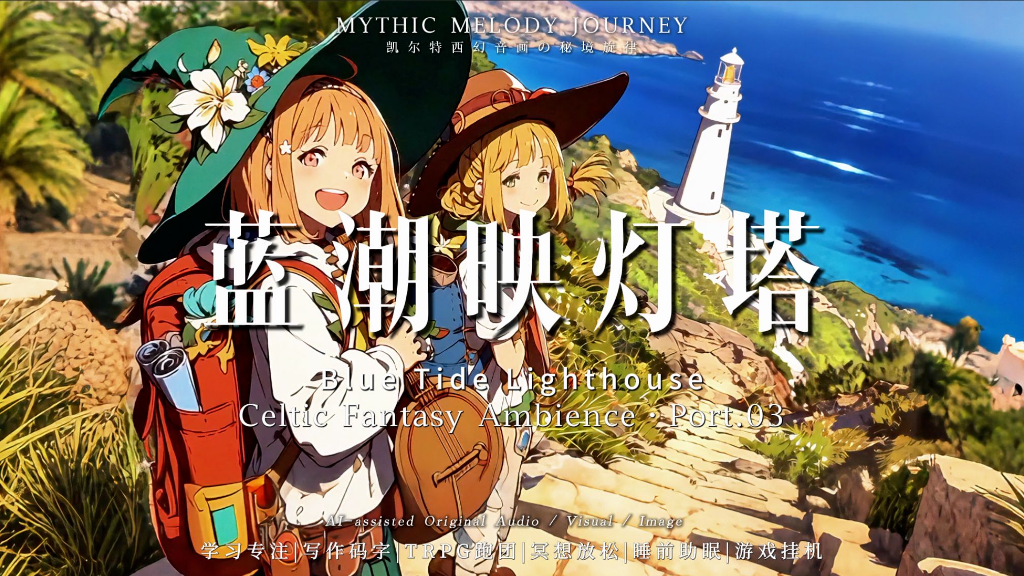 Port.03｜蓝潮映灯塔｜孤独守望者留在海岸的灯火｜1小时原创凯尔特幻想音乐｜学习·阅读·写作·治愈BGM