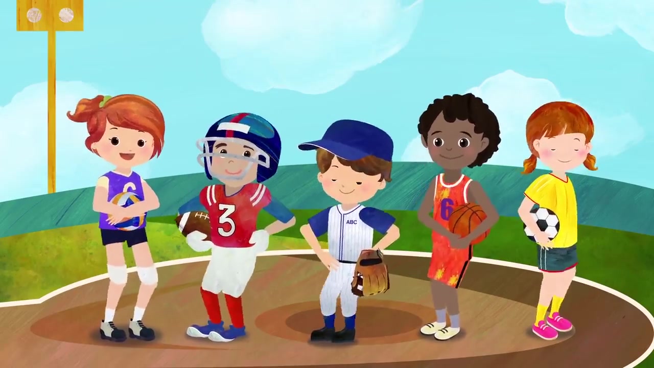 【史上最全英文儿歌单曲收集】finger family- sports