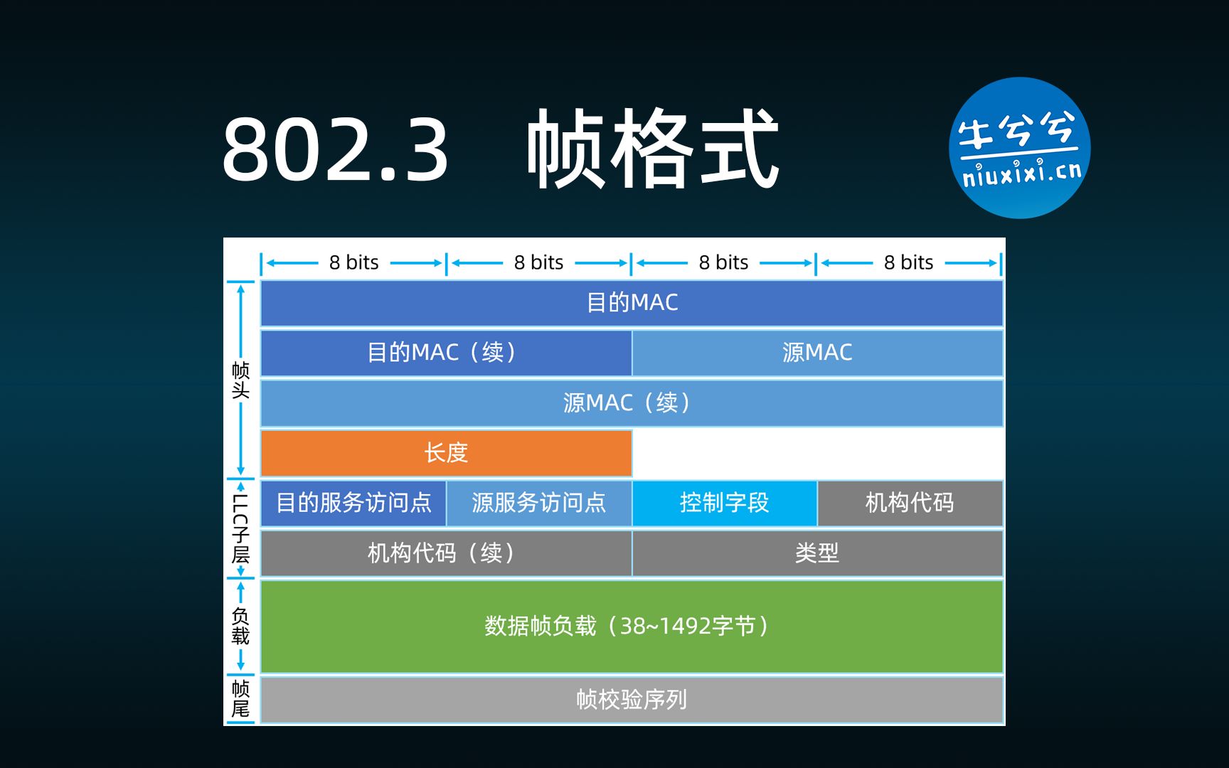 【牛兮兮的书】以太网 802.3 数据帧格式 HCIA HCIP HCIE哔哩哔哩bilibili