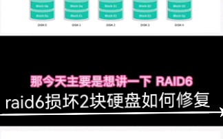 简单介绍一下raid,以及raid损坏2个硬盘后如何修复哔哩哔哩bilibili